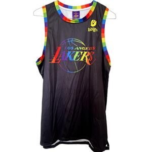 Los Angeles Lakers Pride 1 Links SGA Size XL bibigo LGBTQ Jersey New Unused